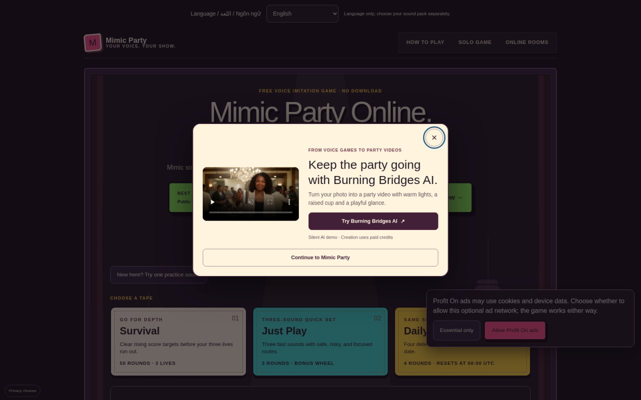 Mimic Party